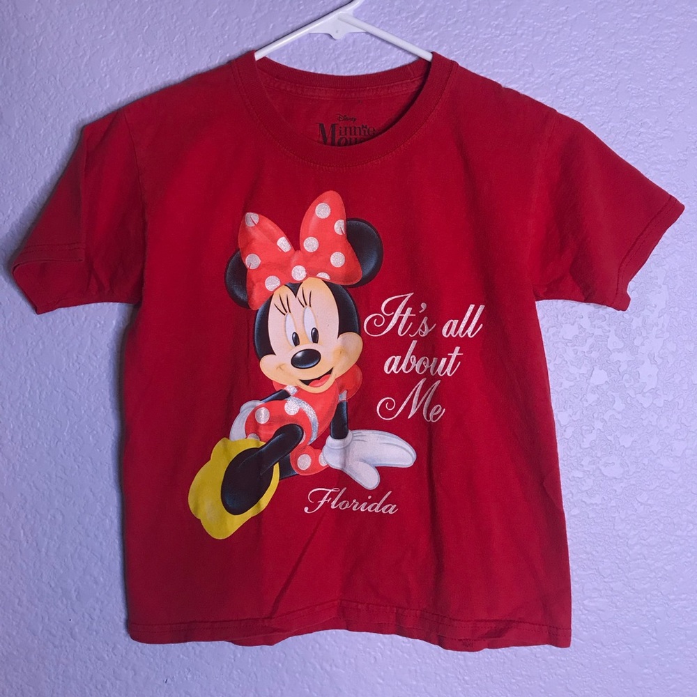 Disney Minnie Mouse Red T-shirt Kids Size 6/6x